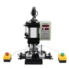 Máquina de Botões Pneumática de Flash Duplo 75mm Emblema Redondo Pressão de Ar Punção Automática Barra Equipamento de Fabricação de Guangdong