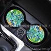 Posavasos de cerámica para coche con paisaje de pintura al óleo de Van Gogh transfronterizo, red social, para coche, absorbente, antideslizante, alfombrilla para coche, venta al por mayor de fábrica