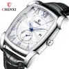 Reloj CHENXI, reloj cuadrado para hombre, popular en las transmisiones en vivo de Douyin, fabricante transfronterizo, calendario luminoso, moderno reloj de cuarzo para hombre