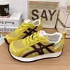 Zapatillas de Entrenamiento para Mujer de Malla con Cordones, Bloques de Color, Suela Gruesa, Cómodas, Transpirables, que Aumentan la Altura, Estilo Alemán, Nuevo Estilo Verano 2026