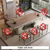 Mesa de Té de Pizarra con Veta de Madera 2025 Nuevo Juego de Té de Gama Alta Estilo Chino Nuevo Tetera Integrada Mesa de Té Totalmente Automática para Oficina