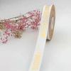 Cinta Popular Caliente Sólida de 2.5cm Letras Estampadas en Caliente Día de San Valentín Empaque de Regalo Cinta para Pastel Impresión Ramo