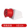 Rongsheng enchufe impermeable industrial de 3 polos 4 polos 5 polos 32A RS-023K segunda generación nuevo enchufe industrial de aviación IP44