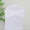 Funda elástica para silla sin nudos, con lazo y volantes en el respaldo, sin hebillas, para bodas, fiestas y eventos. Venta al por mayor transfronteriza.