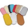 Fundo Rígido para Bolsa de Crochê 12-25cm DIY Placa de Fundo de Couro Tira de Tecido Fio Crochê Base Oval para Bolsa Fundo