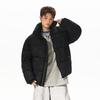 2025 Nuevo Otoño e Invierno Ropa Exterior de Algodón Estilo Coreano Chaqueta de Cuero con Solapa Degradada Sensación de Piel Holgada y Versátil Ropa Exterior de Algodón con Cuello Alto para Hombre