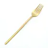Juego de Cuchillo, Tenedor y Cuchara de Acero Inoxidable 304 Amazon con Cinco Piezas, Pulido Espejo, Cabeza de Cuchara Grande Puntiaguda, Cubiertos de Mesa Occidentales