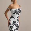 Vestido Bodycon de Leopardo con Tiras Cruzadas en la Cintura para Mujer, Estilo Europeo y Americano, Comercio Exterior 2025
