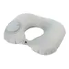 Almohada inflable en forma de U, automática, portátil, para viajes, cuello, avión, viajes al aire libre, Sanbao