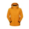 Chaqueta de Montañismo Tres en Uno de Color Sólido para Hombres y Mujeres, Forro Polar Desmontable, Cortavientos, Impermeable, Chaqueta para Senderismo al Aire Libre