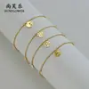 Transfronterizo Más Vendido Acero Inoxidable Delfín Estrella de Mar Luz de Pie para Playa Lujo Sencillo Diamante Redondo Serie Marina Accesorios para el Pie para Mujer Combinación Perfecta