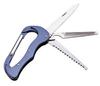 Mosquetón Aleación de Aluminio Tipo D Camping Cuchillo Portátil Lima de Uñas Sierra Cuchillo Herramienta Combinada Herramienta Portátil para Exteriores