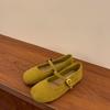 Zapatos Individuales Retro de Nicho Estilo Ballet con Punta Redonda y Boca Baja para Mujer 2026 Primavera y Otoño Nuevos Zapatos Planos Mary Jane Estilo Hada Francesa