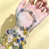 Pulsera de ágata blanca, vidrio de ceniza de incienso, zona escénica del templo, joyería de moda más vendida en el mercado nocturno, cadena de moda nicho al por mayor