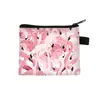 Porta-moedas Original de Flamingo Transfronteiriço para Estudantes e Crianças, Estojo Fofo e Estiloso, Bolsa para Fones de Ouvido de Alto Valor, Portátil