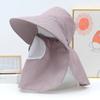 Gorra de protección solar a cuadros para mujer, gorro de ciclismo con protección para el cuello, transpirable, para trabajo agrícola, recolección de té, parasol, primavera y verano