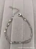 Estilo Coreano Doce Design de Nicho Joia de Mão Corrente Lateral Fresca Corrente de Lábio Pulseira de Camada Dupla Mulheres Atacado Liga