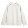 Camiseta Deportiva de Manga Larga Transpirable con Protección Solar para Hombre, Estilo Otoño, Bloques de Color con Costuras Visibles, Marca de Moda, Camiseta de Manga Raglán de Corte Holgado