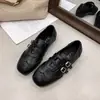 Zapatos de punta profunda, versátiles para otoño, zapatos planos casuales de cuero, mocasines estilo británico para mujer 2026, nuevo diseño retro con hebilla de cinturón