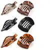 Presilha Horizontal Quadrada Oca de PC para a Parte de Trás da Cabeça, Pinça com Cinco Dentes, Presilha Superior Simples e Versátil para Cabelo, Presilha de Cabelo, Grampo de Cabelo Pinça Tubarão