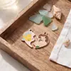 Pingente Individual Sereia Desenho Animado Esmalte DIY Colar Pulseira Charme Fábrica de Joias Venda Direta, Pode Ser Misturado e Enviado Transfronteiriço