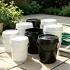 Cubo de plástico de 25L con tapa de presión, engrosado, con asa, cubo sellado, cubo para pintura química, cubo de embalaje para almacenamiento de agua de grado alimenticio, al por mayor