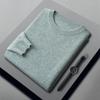 Otoño e Invierno nuevo suéter de cachemira para hombre de cuello redondo suéter de caballero de negocios suéter de manga larga jersey suéter básico para hombre