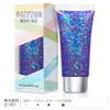 Manicura diy resaltador corporal protección ambiental botella fábrica traje maquillaje de escenario brillo flash facial gel pintado lote