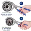 Herramienta ajustable para quitar filtros de aceite, llave de filtro tipo pinza 9 pulgadas 12 pulgadas pinzas para quitar elemento de filtro de aceite