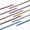 Pulsera de circonita de lujo ligero transfronteriza europea y americana para mujer, popular, versátil y única, pulsera de tenis de fila única colorida de alta gama