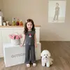 Conjunto de Verano para Niñas: Conjunto sin mangas de seda helada, chaleco de verano elegante para bebé, nuevo conjunto de dos piezas de pantalones largos holgados, top moderno