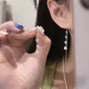 Pendientes Japoneses y Coreanos de Perlas Suaves con Borlas para Mujer, Pendientes Populares Nuevos, Lujo Accesible, Gama Alta, Elegantes, Pendientes Largos, Pendientes