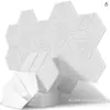 Painel hexagonal absorvente de som painel de isolamento acústico autoadesivo plástico embalagem selada com etiqueta de código de barras pré-aplicada Suprimento transfronteiriço