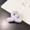 Grampo de cabelo de pelúcia Outono e Inverno feminino fofo grampo de cabelo peludo coque traseiro grampo tubarão prendedor de cabelo grampo médio adorno de cabeça