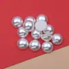 Fábrica en stock al por mayor semicírculo ABS Perla de imitación material para uñas tienda de manualidades DIY joyería accesorios para funda de teléfono móvil