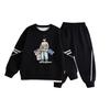 Conjunto Estampado de Manga Longa para Meninos Primavera e Outono, Moletom e Calça Infantis, Modelo Novo 2026 Fresco e Estiloso para Meninos Mais Velhos