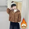 Ropa para Niños Chaqueta para Niños Invierno Traviesa Genial Chaqueta con Capucha para Bebé 2026 Nueva Elegante Tendencia para Niños Tops Geniales