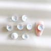 Nuevo K9 cristal blanco Aurora moca taladro de uñas vidrio estallado corazón torcido mariposa grande diy diy accesorios
