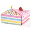 Caja de Empaque Triangular Personalizada y Creativa para Dulces y Alimentos Tipo Caja para Pasteles para Cumpleaños Bodas Banquetes Caja de Papel Vacía Lista para Usar
