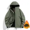 Chaqueta Exterior 3 en 1 Desmontable para Otoño e Invierno para Mujer, Abrigo de Senderismo Resistente al Agua Talla Grande para Hombre