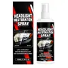 Spray de Cuidado para Faróis de Carro Amarelamento da Cobertura do Farol Oxidação Limpeza Desembaçante Polimento Agente de Manutenção para Renovação