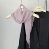 Máquina Cuidadosa que Chupa Ojos ~ Bufanda Triangular con Patrón de Hojas Francesas Primavera y Verano Ligera Suave Estilo Occidental Pañuelo para la Cabeza Banda para el Cabello Pañuelo Pequeño de Seda
