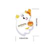 Decoración de dulces de Halloween transfronteriza de cartón con dibujo de búho y calavera fantasma linda, tarjeta de papel con mensaje