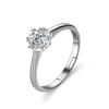 Deseo transfronterizo ebay Europa y Estados Unidos chapado simple plata esterlina S925 simulación color cristal Zircón anillo anillo de bodas explosión