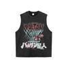 Camiseta de manga corta holgada de estilo hip hop nacional, de estilo europeo y americano, con estampado divertido de estilo callejero, de gran tamaño y estilo antiguo, para hombre y mujer.