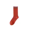 Calcetines para Mujer para Primavera y Otoño, Calcetines de Media Pantorrilla Estilo Coreano, Calcetines Holgados de Pantorrilla Alta Tendencia Japonesa, Calcetines Largos para Estudiantes y Damas, Calcetines Rayados al por Mayor