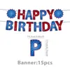 Decoraciones para fiesta de cumpleaños con tema de Spider-Man: mantel de telaraña, banderas, globos, guirnalda de panal, decoraciones de pared de fondo