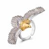 Venta directa de fábrica en AliExpress, anillo de águila retro personalizado Gao Qiao, anillo de alas de águila de Amazon.