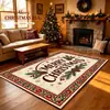 Tapete Decorativo de Natal Novo Mais Vendido Amazon Temu para Quarto e Sala de Estar, Resistente à Sujeira e ao Desgaste Tapete de Cabeceira