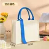 Bolsa de lona personalizada con cinta y logo impreso para publicidad en ferias comerciales, personalización de bolsa de algodón con cremallera laminada 3D